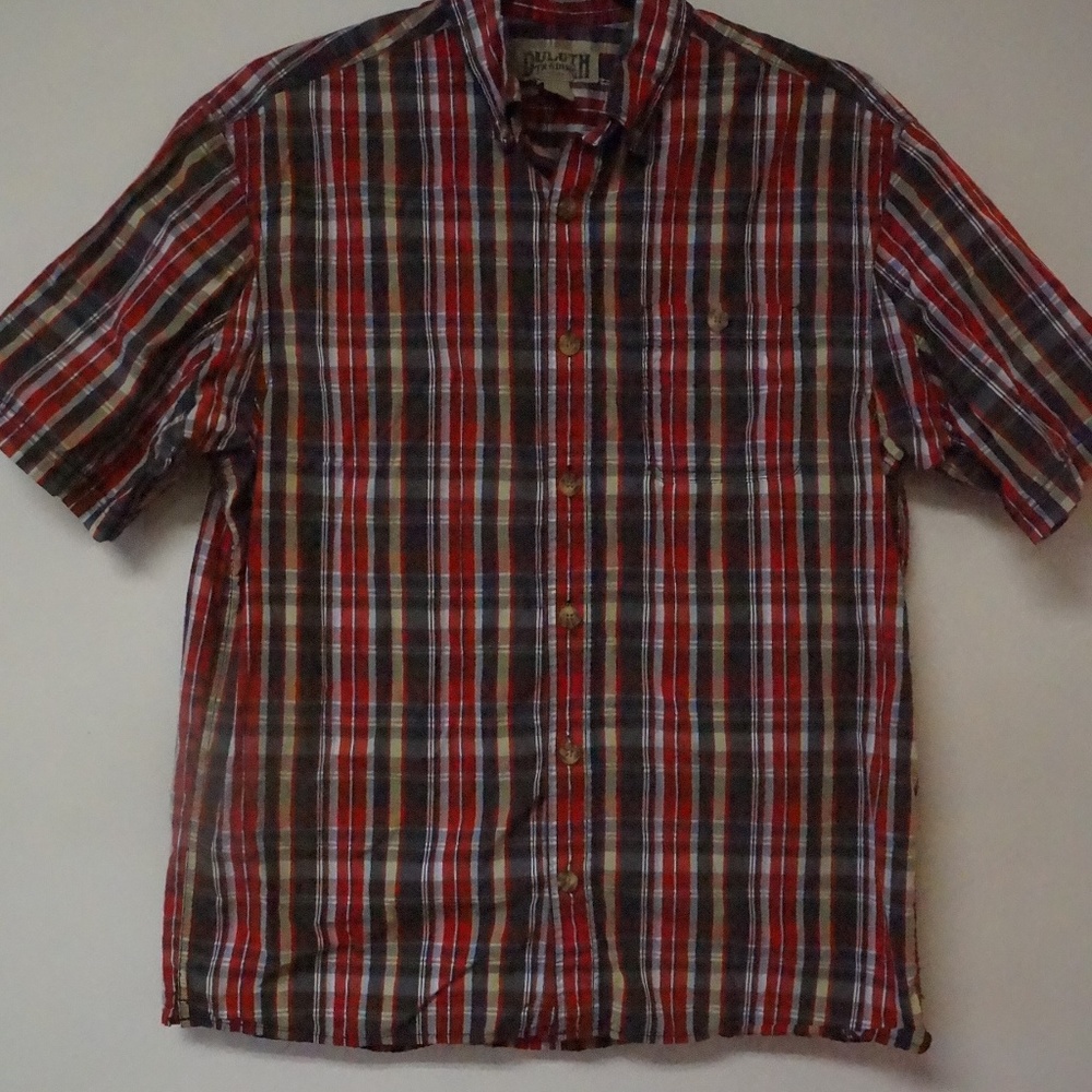 Duluth Trading Mens Plaid Shirt M - Picture 4 of 5